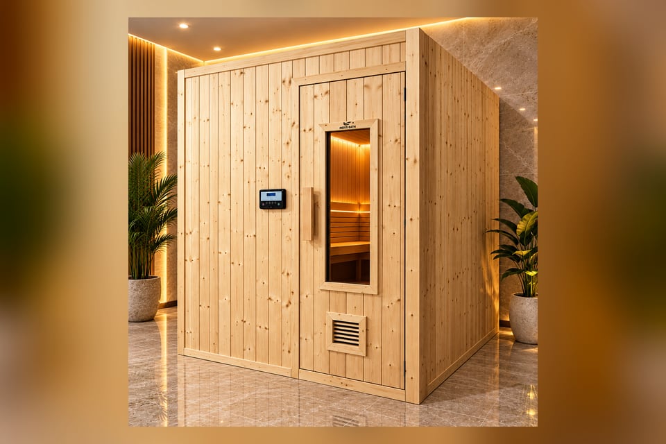 Finnish Pine Wood Sauna Interior Indus Bath