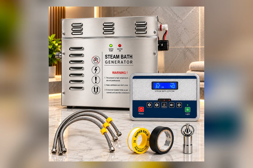 Indus Bath Commercial Steam Bath Generator 3kW - 12kW