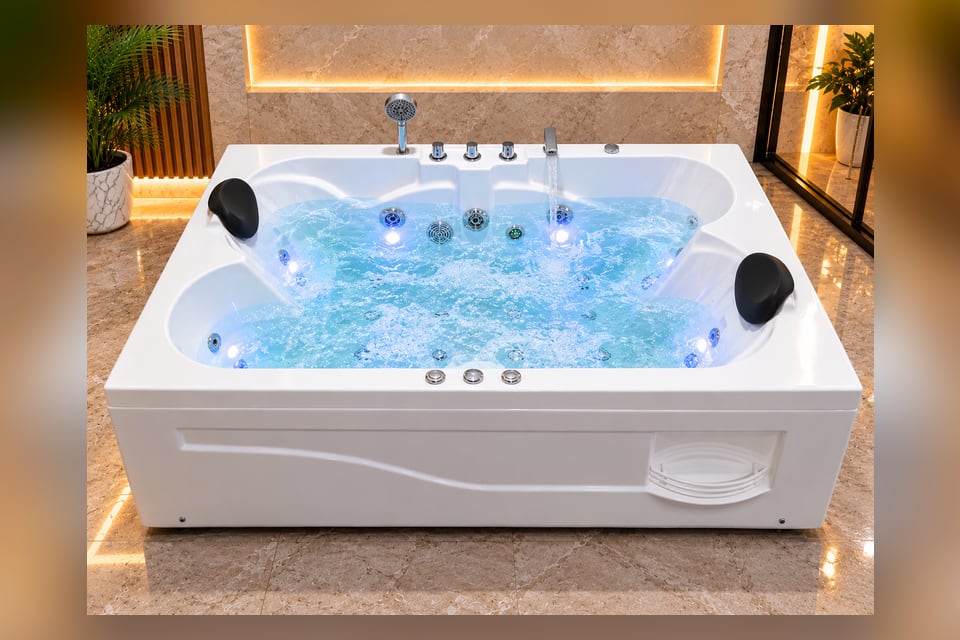 Luxury Whirlpool Bathtubs with Hydro Massage Jets